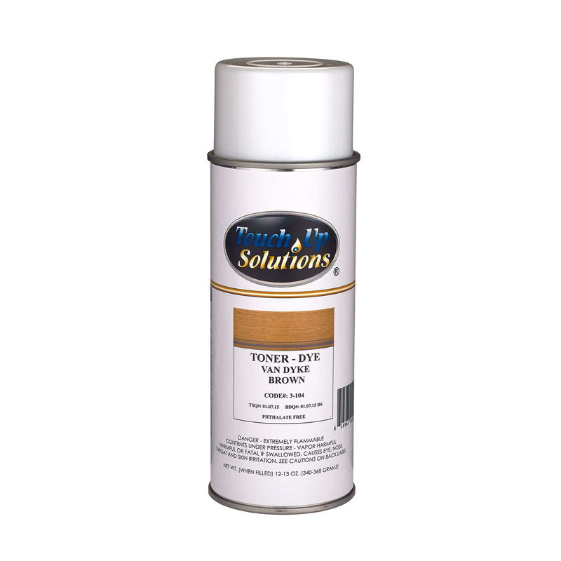 Dye Toner - Solvent Based - Aerosol - 12 oz - Color:Van Dyke Brown